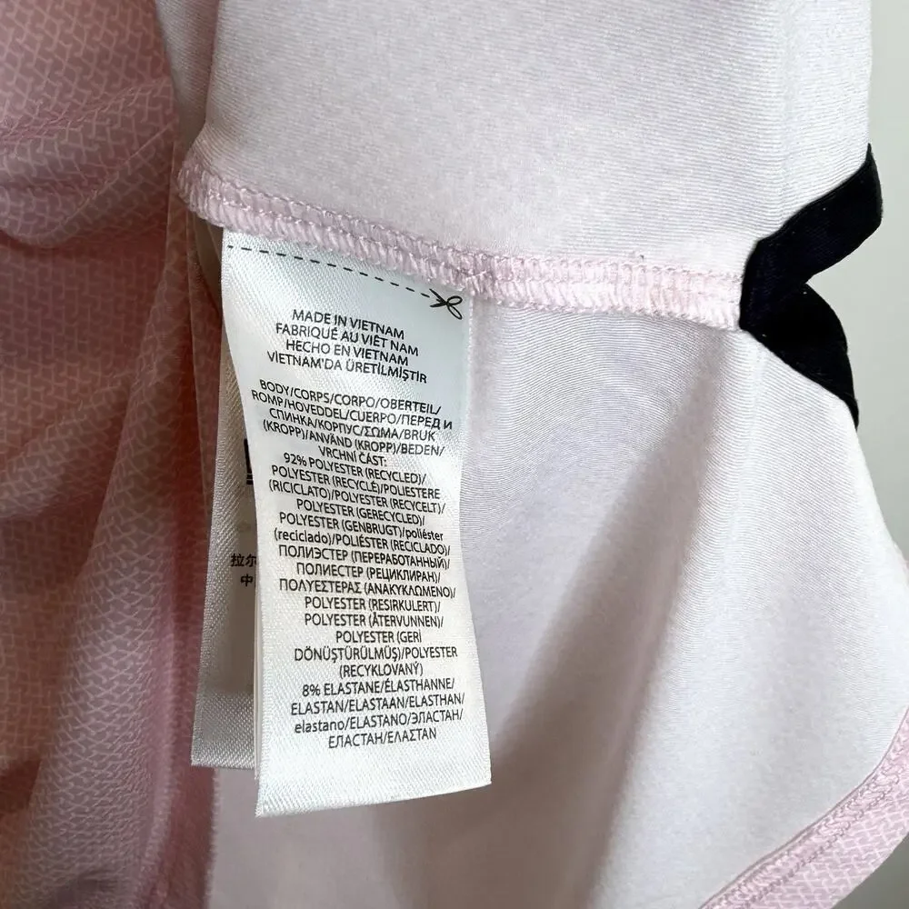 RLX Ralph Lauren Performance Golf Polo Men’s Large Pink Print Short Sleeve